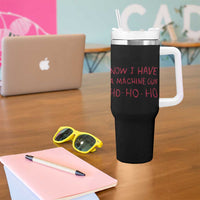 Now I Have A Machine Gun Tumbler With Handle Funny Xmas 90s Movie - Wonder Print Shop