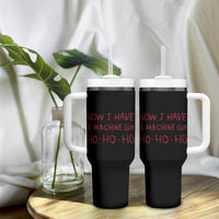 Now I Have A Machine Gun Tumbler With Handle Funny Xmas 90s Movie - Wonder Print Shop