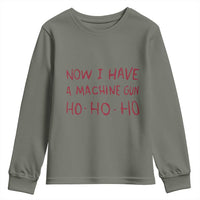 Now I Have A Machine Gun Youth Sweatshirt Funny Xmas 90s Movie - Wonder Print Shop