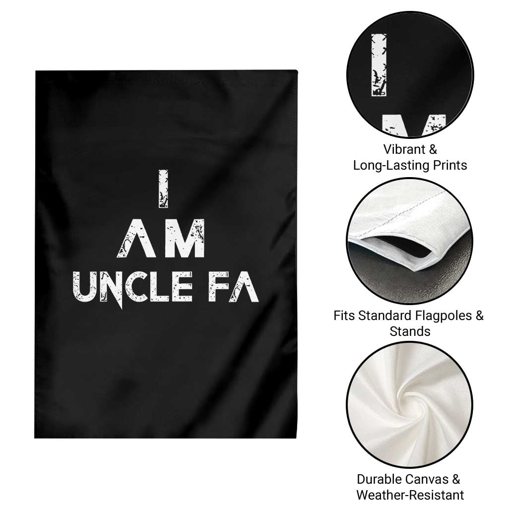 Funny I Am Uncle Fa Garden Flag Political Satire Fight Fascism Protest - Wonder Print Shop