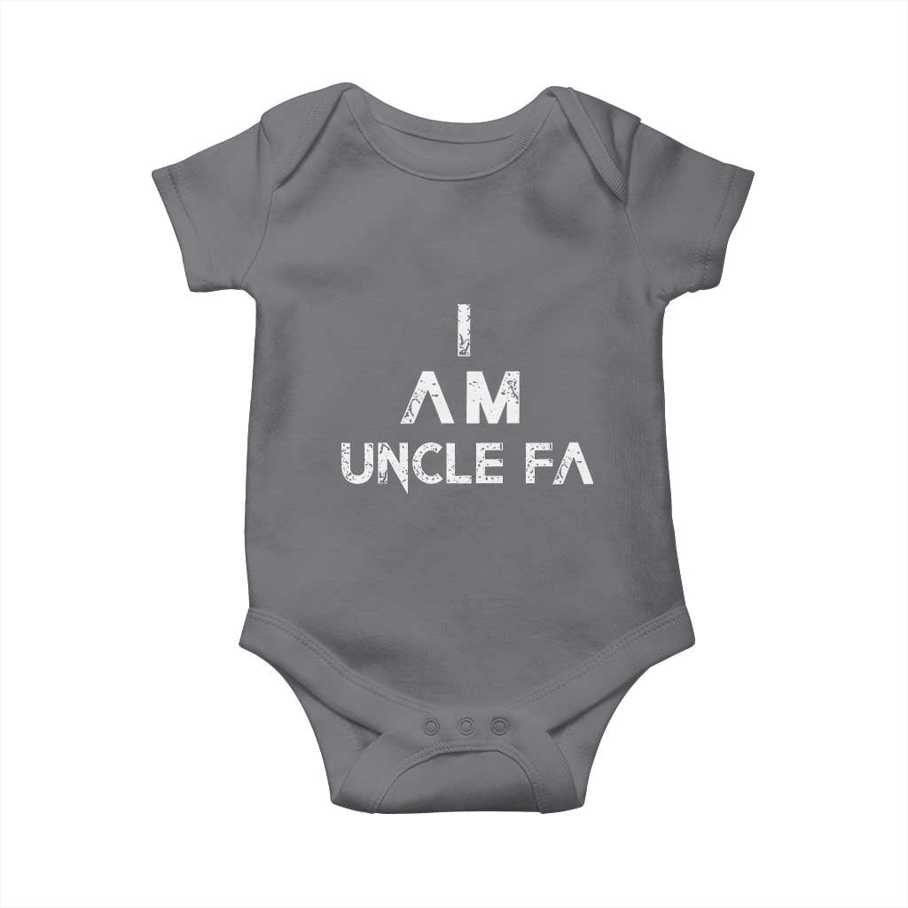 Funny I Am Uncle Fa Baby Onesie Political Satire Fight Fascism Protest - Wonder Print Shop
