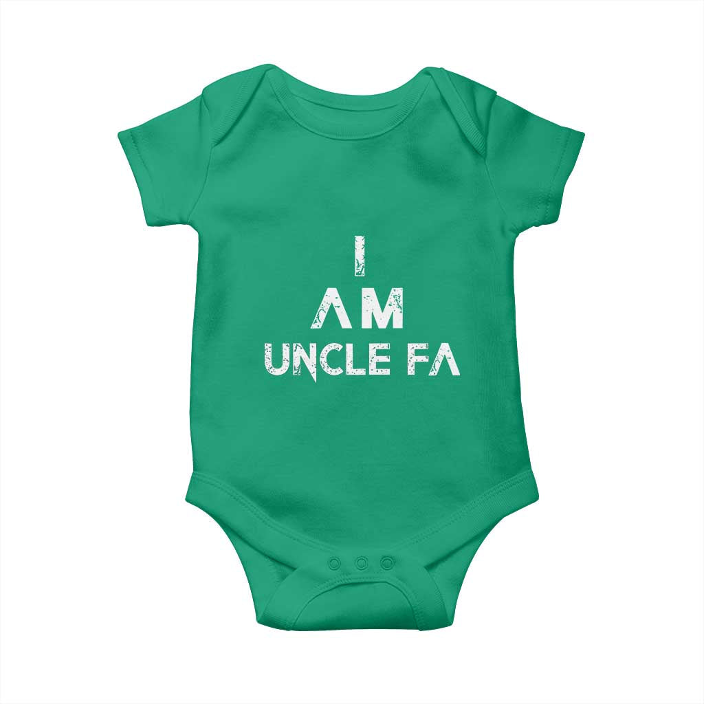 Funny I Am Uncle Fa Baby Onesie Political Satire Fight Fascism Protest - Wonder Print Shop