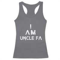 Funny I Am Uncle Fa Racerback Tank Top Political Satire Fight Fascism Protest - Wonder Print Shop