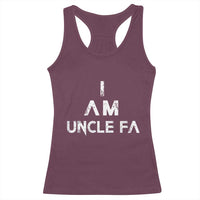 Funny I Am Uncle Fa Racerback Tank Top Political Satire Fight Fascism Protest - Wonder Print Shop
