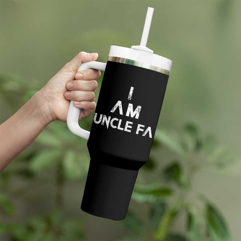 Funny I Am Uncle Fa Tumbler With Handle Political Satire Fight Fascism Protest - Wonder Print Shop