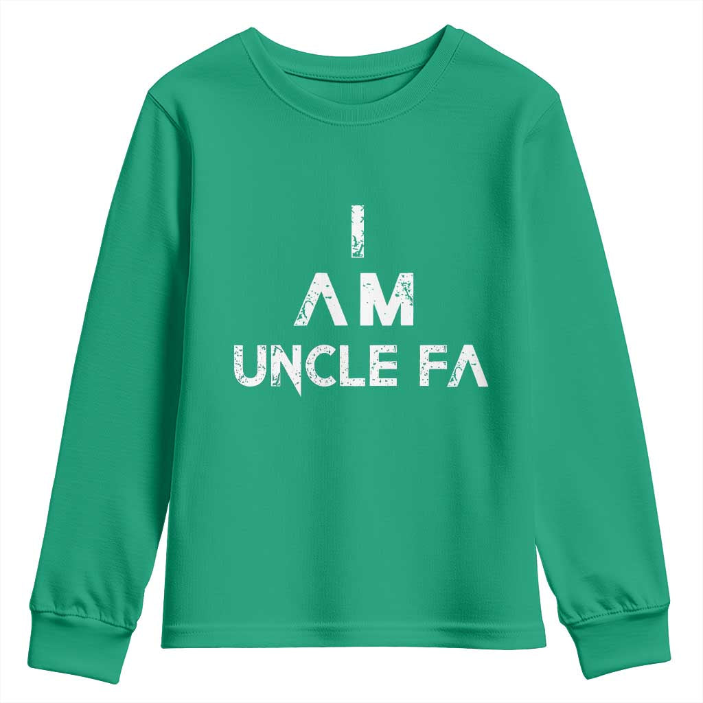 Funny I Am Uncle Fa Youth Sweatshirt Political Satire Fight Fascism Protest - Wonder Print Shop