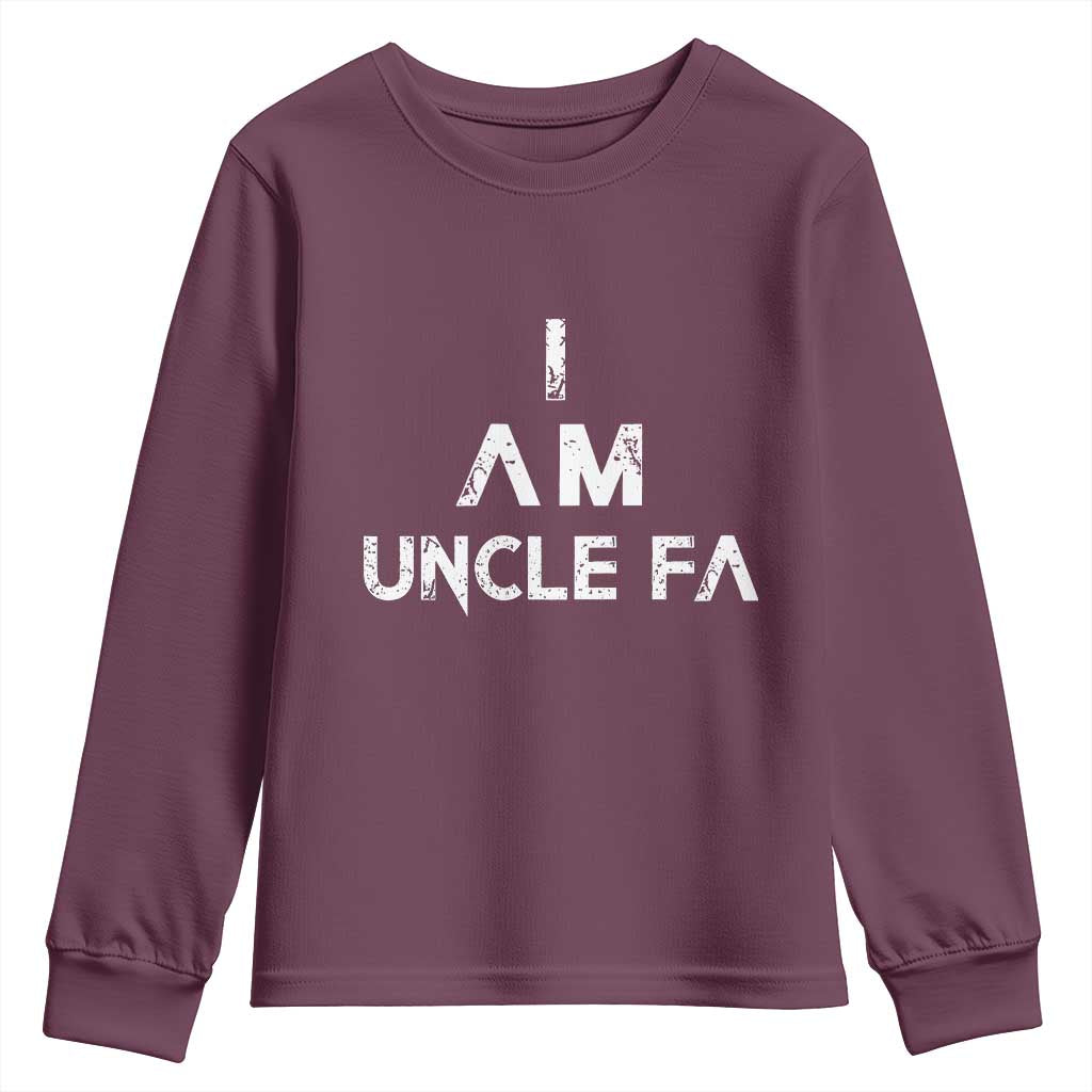 Funny I Am Uncle Fa Youth Sweatshirt Political Satire Fight Fascism Protest - Wonder Print Shop
