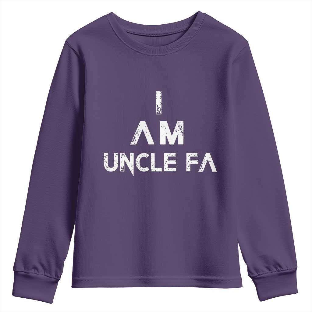 Funny I Am Uncle Fa Youth Sweatshirt Political Satire Fight Fascism Protest - Wonder Print Shop