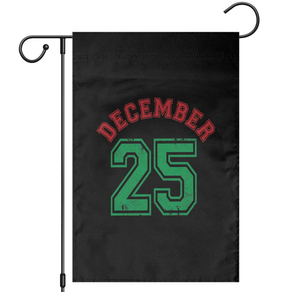 December 25 Christmas Sport Jersey Number Xmas Garden Flag - Wonder Print Shop