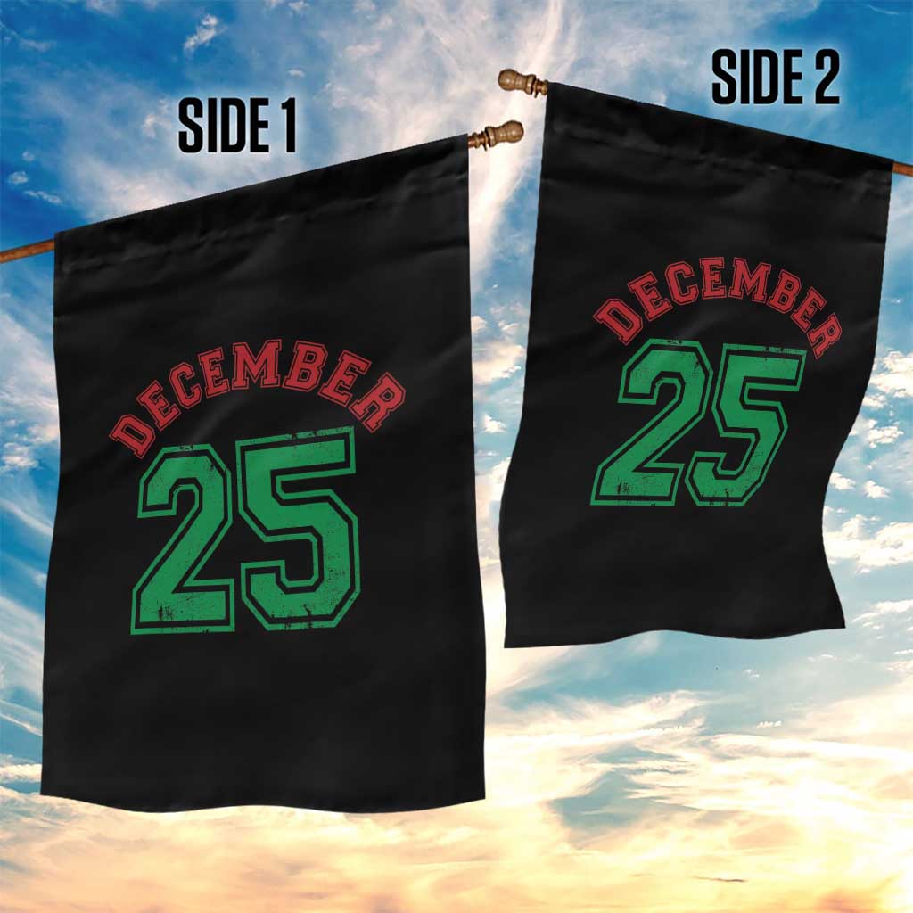 December 25 Christmas Sport Jersey Number Xmas Garden Flag - Wonder Print Shop