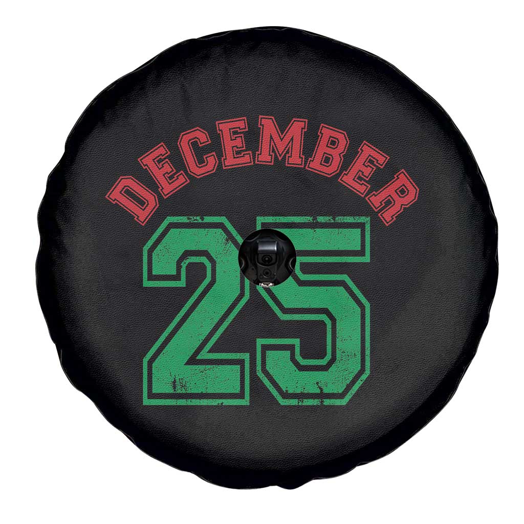 December 25 Christmas Sport Jersey Number Xmas Spare Tire Cover - Wonder Print Shop