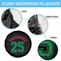 December 25 Christmas Sport Jersey Number Xmas Spare Tire Cover - Wonder Print Shop