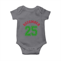 December 25 Christmas Sport Jersey Number Xmas Baby Onesie - Wonder Print Shop
