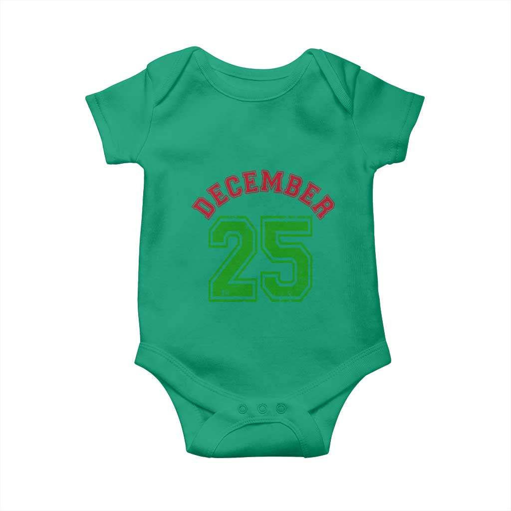 December 25 Christmas Sport Jersey Number Xmas Baby Onesie - Wonder Print Shop