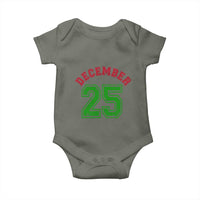December 25 Christmas Sport Jersey Number Xmas Baby Onesie - Wonder Print Shop