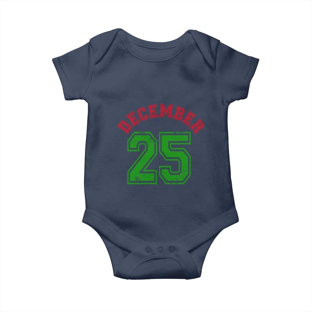 December 25 Christmas Sport Jersey Number Xmas Baby Onesie - Wonder Print Shop