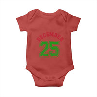 December 25 Christmas Sport Jersey Number Xmas Baby Onesie - Wonder Print Shop