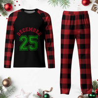December 25 Christmas Sport Jersey Number Xmas Plaid Pajama Set - Wonder Print Shop