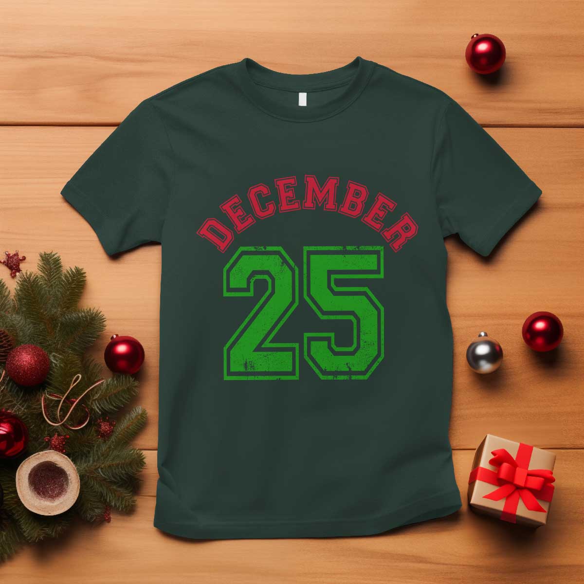 December 25 Christmas Sport Jersey Number Xmas T Shirt - Wonder Print Shop