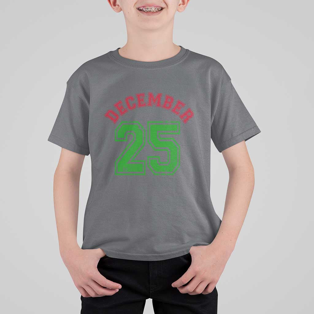 December 25 Christmas Sport Jersey Number Xmas T Shirt For Kid - Wonder Print Shop