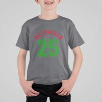 December 25 Christmas Sport Jersey Number Xmas T Shirt For Kid - Wonder Print Shop