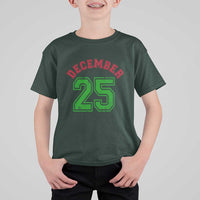 December 25 Christmas Sport Jersey Number Xmas T Shirt For Kid - Wonder Print Shop