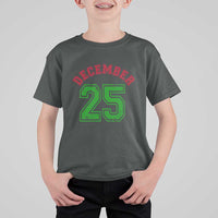 December 25 Christmas Sport Jersey Number Xmas T Shirt For Kid - Wonder Print Shop