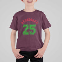 December 25 Christmas Sport Jersey Number Xmas T Shirt For Kid - Wonder Print Shop