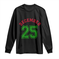 December 25 Christmas Sport Jersey Number Xmas Long Sleeve Shirt - Wonder Print Shop