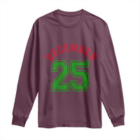 December 25 Christmas Sport Jersey Number Xmas Long Sleeve Shirt - Wonder Print Shop