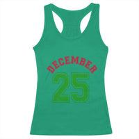 December 25 Christmas Sport Jersey Number Xmas Racerback Tank Top - Wonder Print Shop
