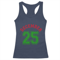 December 25 Christmas Sport Jersey Number Xmas Racerback Tank Top - Wonder Print Shop
