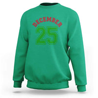 December 25 Christmas Sport Jersey Number Xmas Sweatshirt - Wonder Print Shop