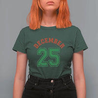 December 25 Christmas Sport Jersey Number Xmas T Shirt For Women - Wonder Print Shop