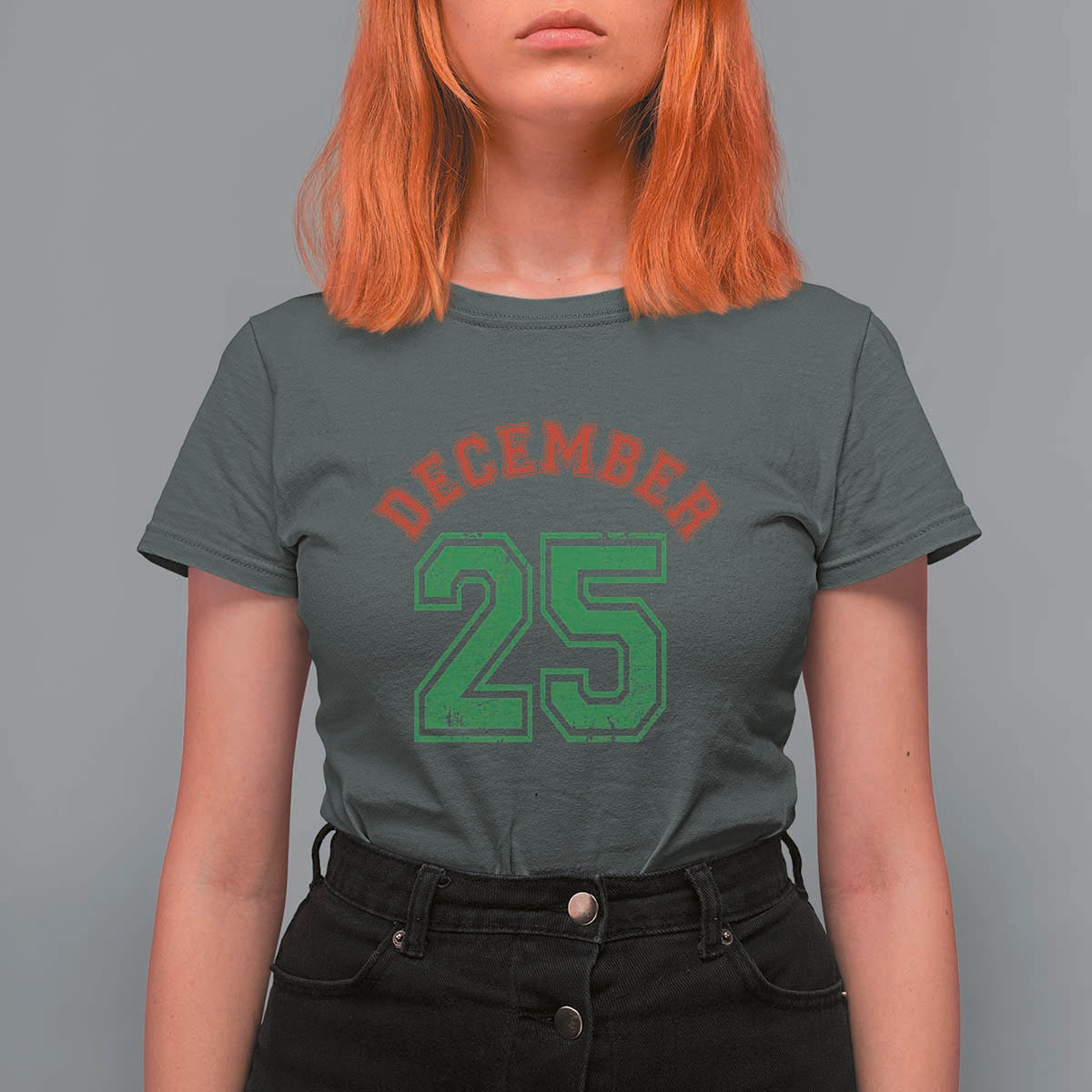 December 25 Christmas Sport Jersey Number Xmas T Shirt For Women - Wonder Print Shop
