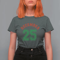 December 25 Christmas Sport Jersey Number Xmas T Shirt For Women - Wonder Print Shop