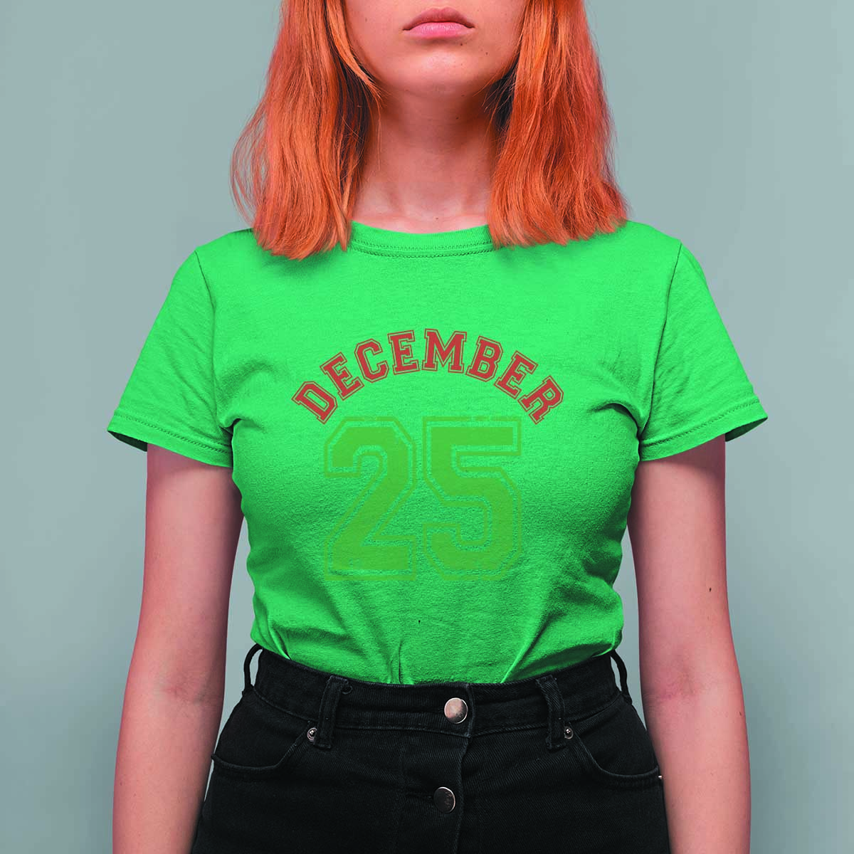 December 25 Christmas Sport Jersey Number Xmas T Shirt For Women - Wonder Print Shop