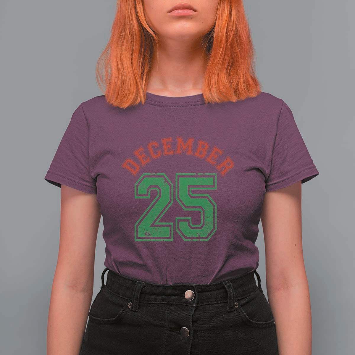 December 25 Christmas Sport Jersey Number Xmas T Shirt For Women - Wonder Print Shop