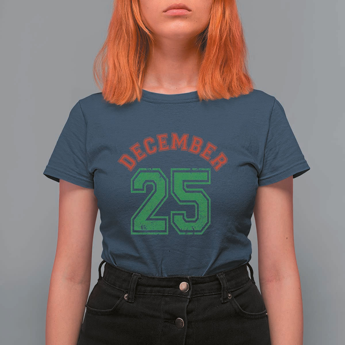 December 25 Christmas Sport Jersey Number Xmas T Shirt For Women - Wonder Print Shop