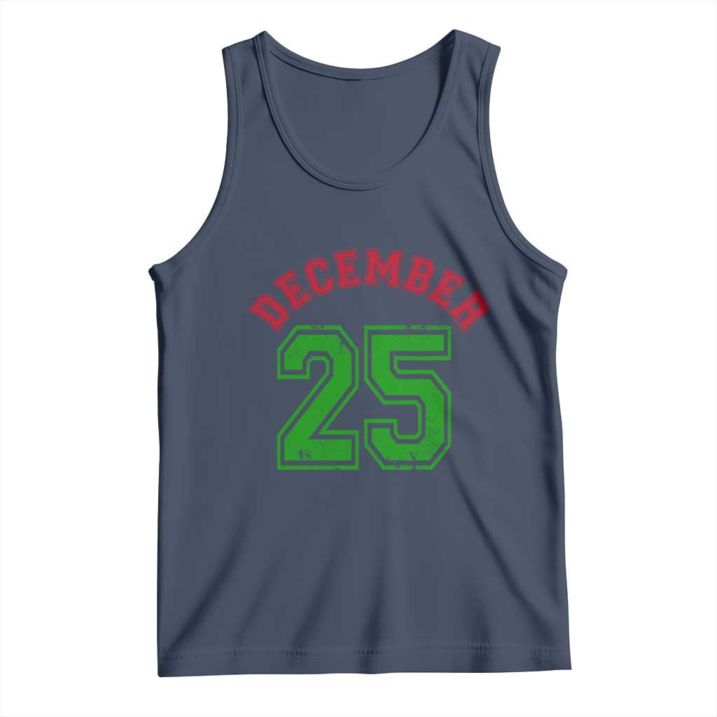 December 25 Christmas Sport Jersey Number Xmas Tank Top - Wonder Print Shop