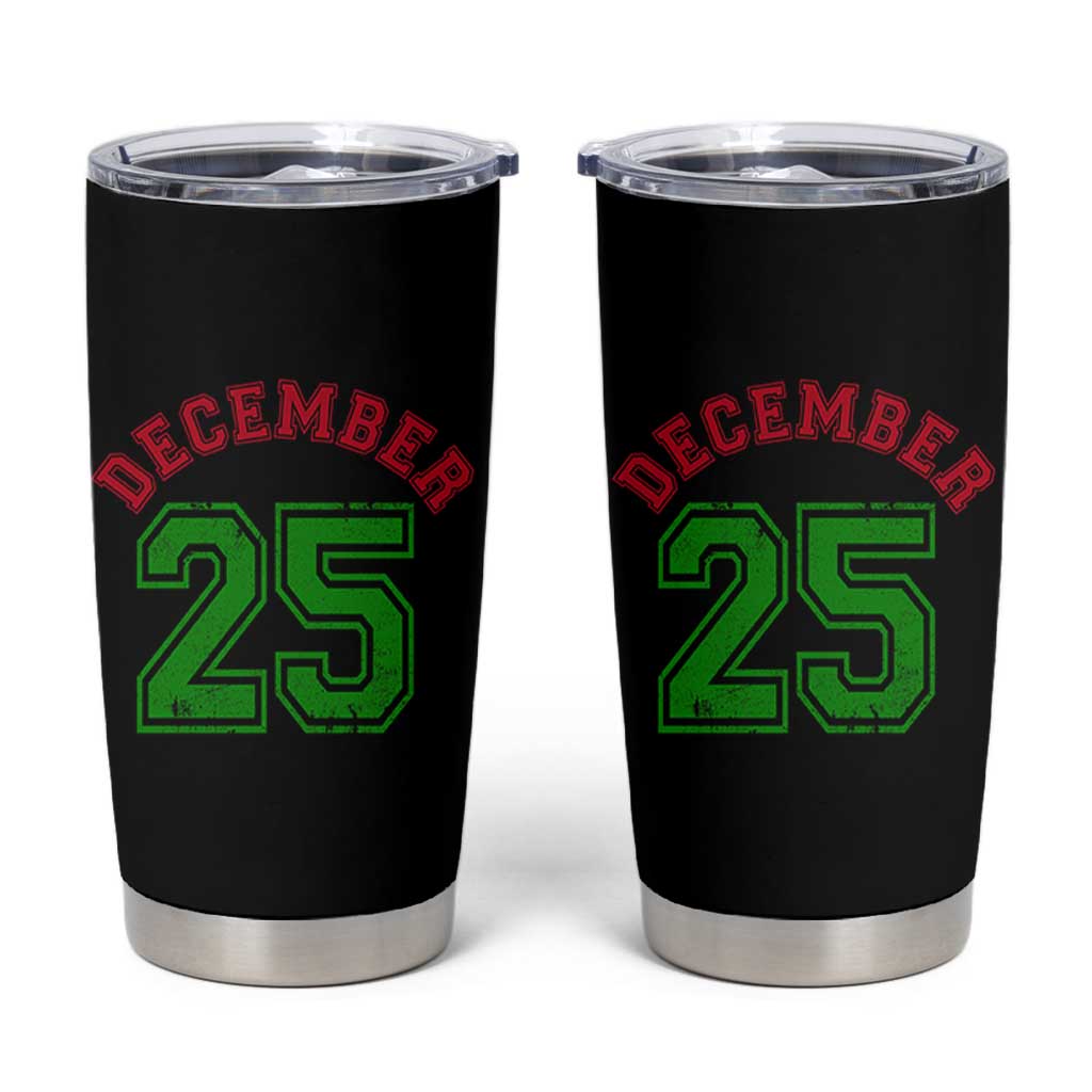 December 25 Christmas Sport Jersey Number Xmas Tumbler Cup - Wonder Print Shop