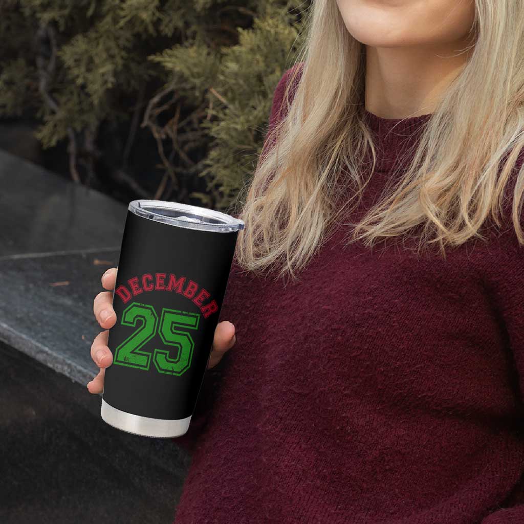 December 25 Christmas Sport Jersey Number Xmas Tumbler Cup - Wonder Print Shop