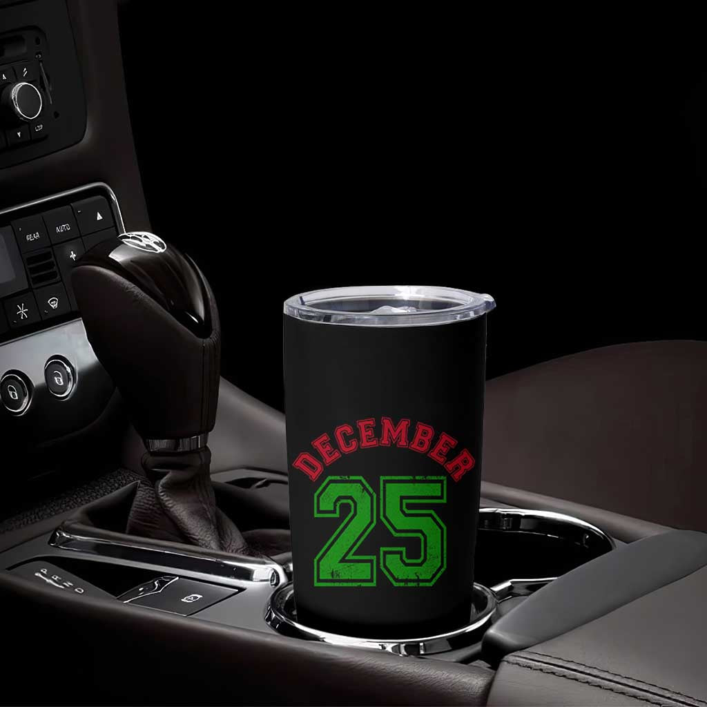 December 25 Christmas Sport Jersey Number Xmas Tumbler Cup - Wonder Print Shop