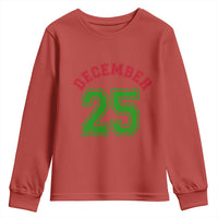 December 25 Christmas Sport Jersey Number Xmas Youth Sweatshirt - Wonder Print Shop