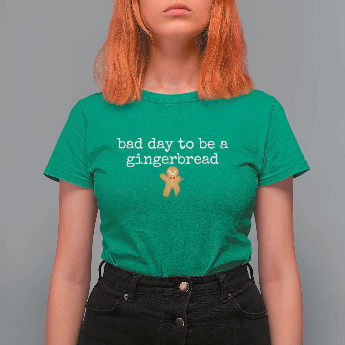 Funny Bad Day To Be A Gingerbread Christmas T Shirt For Women Xmas Cookie Lover - Wonder Print Shop