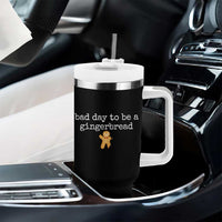 Funny Bad Day To Be A Gingerbread Christmas Tumbler With Handle Xmas Cookie Lover - Wonder Print Shop