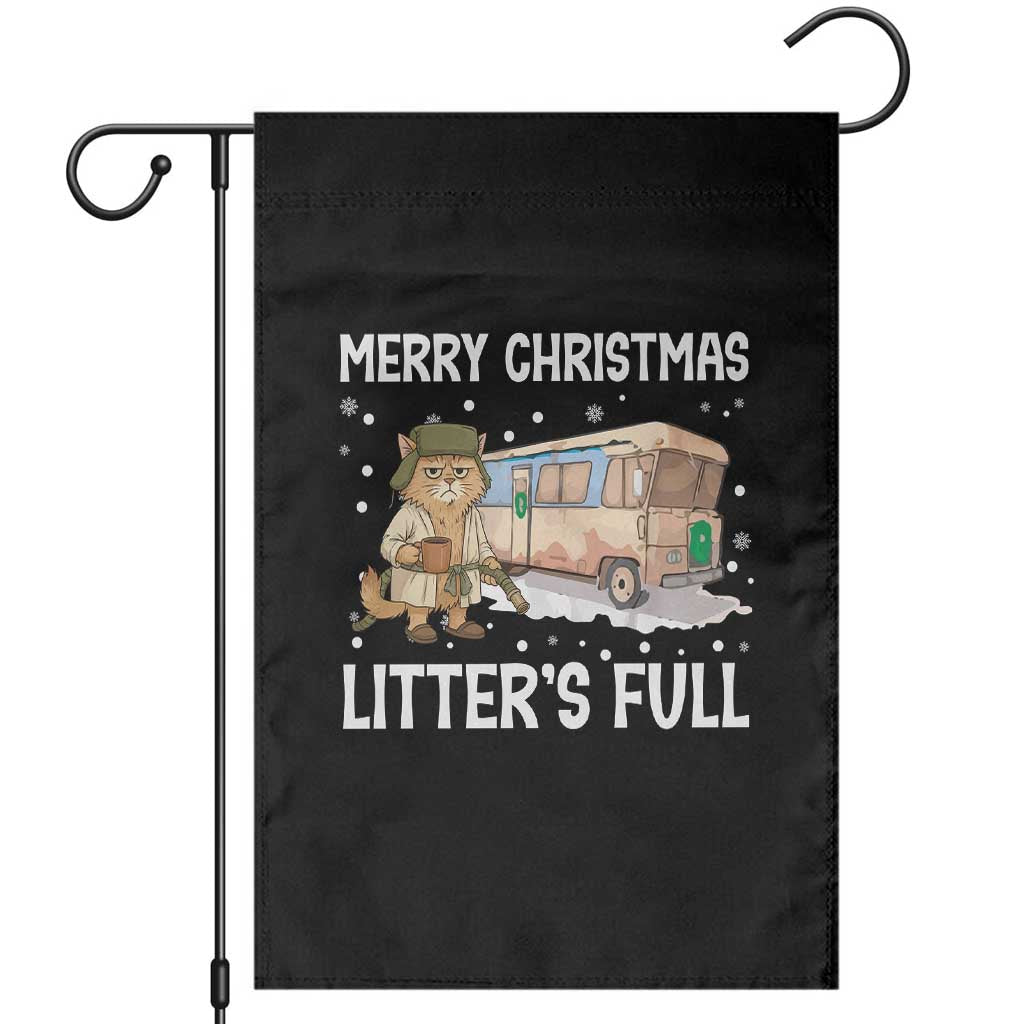 Funny Merry Christmas Litter's Full Cat Parody Garden Flag Xmas Movie - Wonder Print Shop