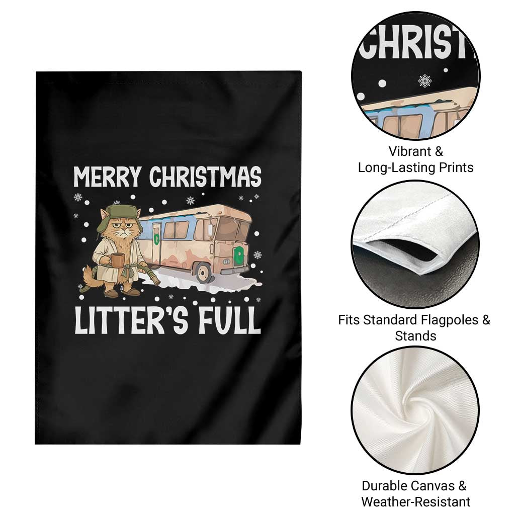 Funny Merry Christmas Litter's Full Cat Parody Garden Flag Xmas Movie - Wonder Print Shop