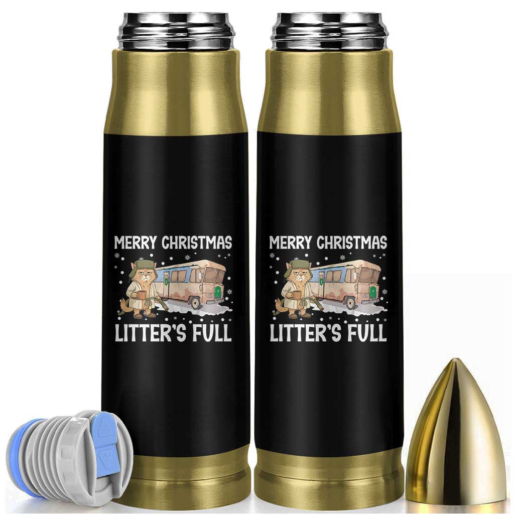 Funny Merry Christmas Litter's Full Cat Parody Bullet Tumbler Xmas Movie - Wonder Print Shop