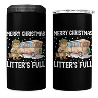 Funny Merry Christmas Litter's Full Cat Parody 4 in 1 Can Cooler Tumbler Xmas Movie - Wonder Print Shop